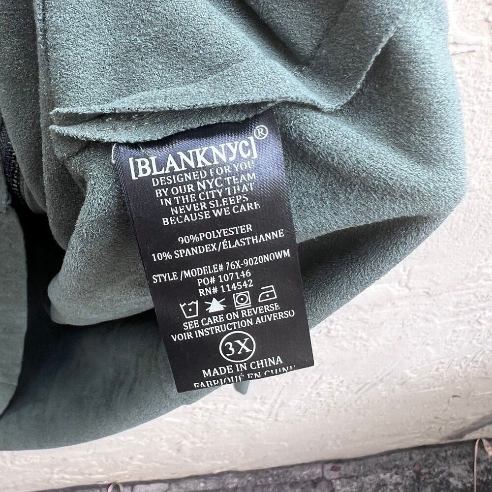 Blanknyc Bias Asymmetrical Soft Light Weight Zipper Top Jacket Sz 3x View 5